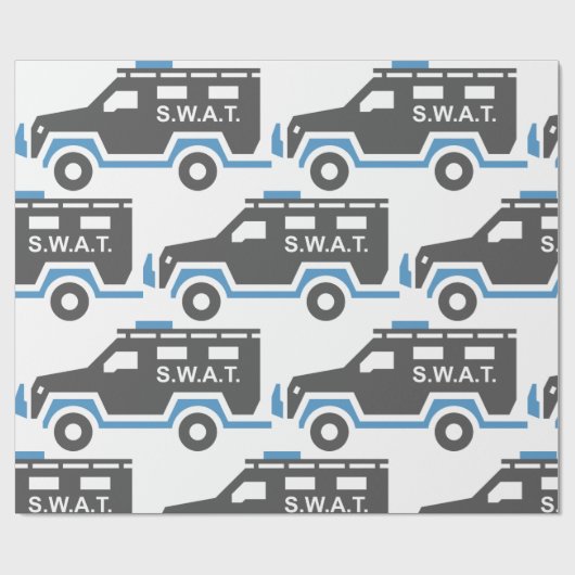 SWAT-auto Cadeaupapier (Vlak)