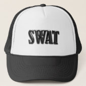 SWAT - dunne blauwe lijn Trucker Pet (Voorkant)