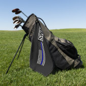 SWAT - dunne blauwe lijnvlag Golfhanddoek (Groen)