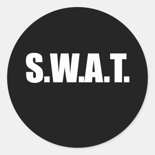 SWAT HALLOWEEN COSTUME.png Ronde Sticker (Voorkant)
