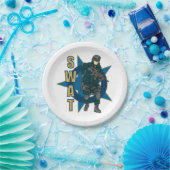 SWAT-politieagent Papieren Bordje (Feest)