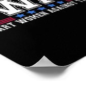 Swat slimme vrouwen tegen Trump grappige anti-Trum Poster (Hoek)