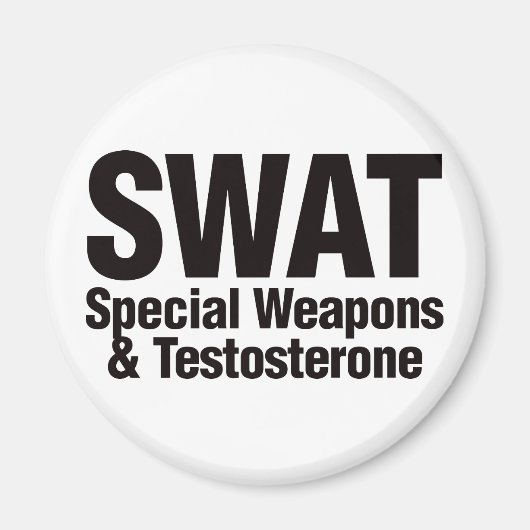 SWAT, speciale wapens en testosteron Magneet (Voorkant)