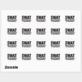 SWAT, speciale wapens en testosteron Ronde Sticker (Vel)