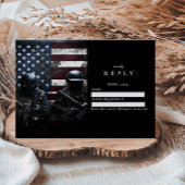 SWAT Team American Flag Graduation RSVP Kaartje