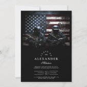 SWAT Team Amerikaanse Vlag Afstuderen Kaart (Voorkant)