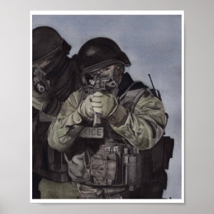 SWAT Team Art Print Geschikt voor Framing Miranda