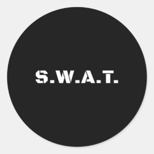 SWAT Team Boys Halloween Kostuum Kinder Tactische  Ronde Sticker