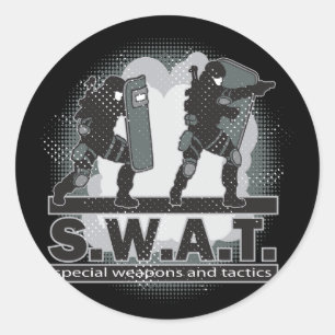 SWAT Team Entrance Ronde Sticker