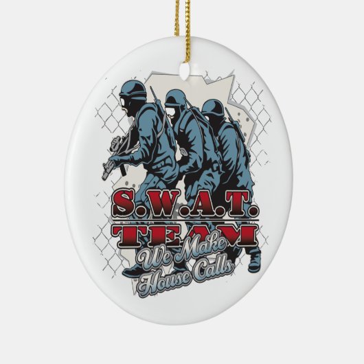 SWAT Team House Keramisch Ornament (Rechts)