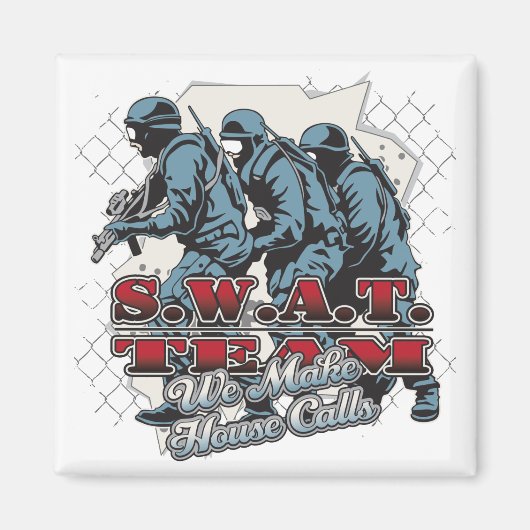 SWAT Team House Magneet (Voorkant)