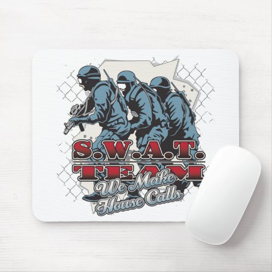 SWAT Team House Muismat (Met muis)