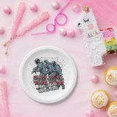 SWAT Team House Papieren Bordje (Feest)