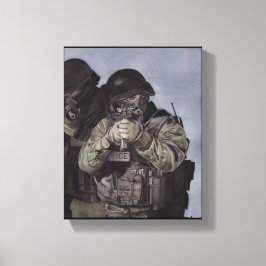 SWAT Team Police print originele Waterverf Miranda