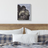 SWAT Team Politie Originele Kunst op Canvas Print (Insitu (Slaapkamer))