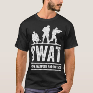 SWAT Team Politie Sheriff voor Off Duty Cops Wet T-shirt