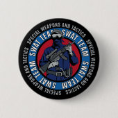 Swat Team Ronde Button 5,7 Cm (Voorkant)