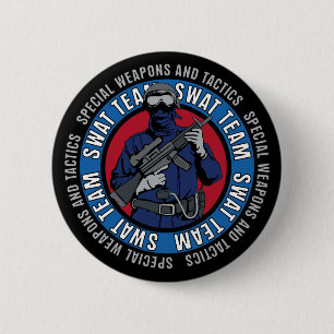 Swat Team Ronde Button 5,7 Cm