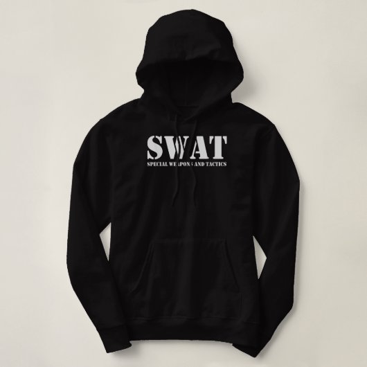 SWAT-team van de politie van het SWAT-team  Hoodie (Design voorkant)