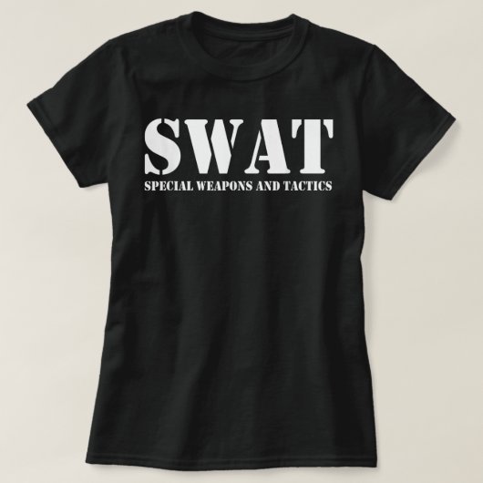 SWAT-team van de politie van het SWAT-team  T-shirt (Design voorkant)