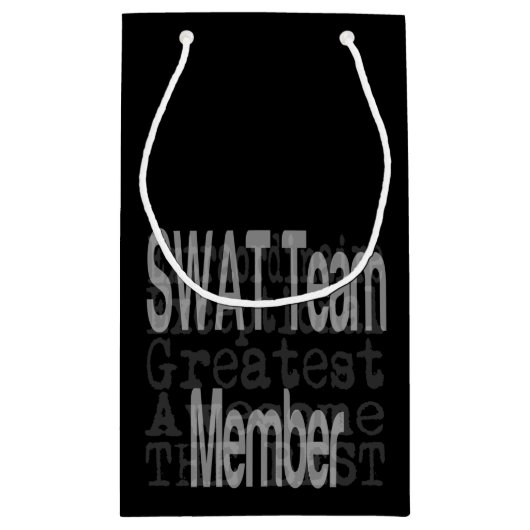 SWAT teamlid buitengewone kleine geschenkzak Klein Cadeauzakje (Achterkant)
