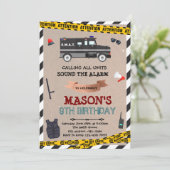 SWAT verjaardagsuitnodiging Kaart (Staand voorkant)