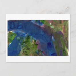 Swath van blauw abstract briefkaart