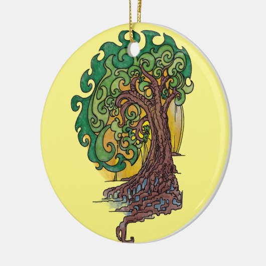 Sway Fancy Keramisch Ornament (Links)