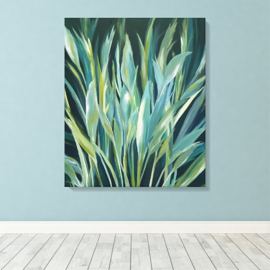 Swaying Leaves Canvas Afdruk (Insitu (Houten vloer))