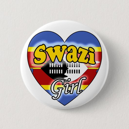 Swazi Girl Ronde Button 5,7 Cm (Voorkant)
