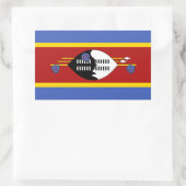 Swazi-vlag, vlag van Swaziland Rechthoekige Sticker (Tas)