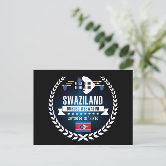 Swaziland Briefkaart (Staand voorkant)
