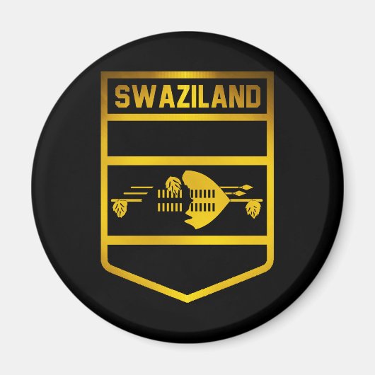Swaziland Emblem Magneet (Voorkant)