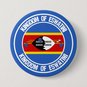 Swaziland ( Eswatini ) Ronde emblem Button 7,6 Cm