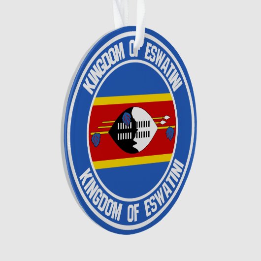 Swaziland ( Eswatini ) Ronde emblem Ornament (voorkant)
