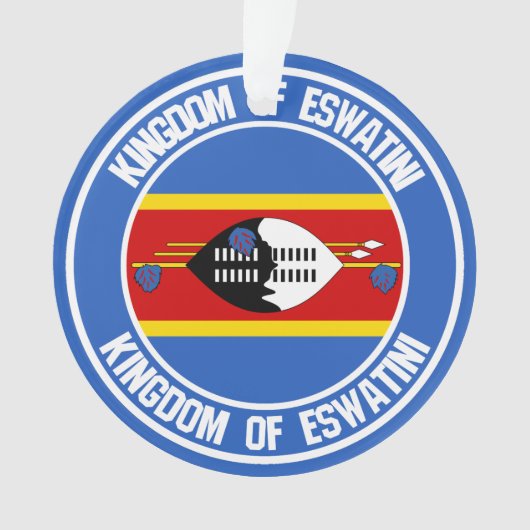 Swaziland ( Eswatini ) Ronde emblem Ornament (voorkant)