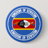 Swaziland ( Eswatini ) Ronde emblem Ronde Button 7,6 Cm (Voorkant)