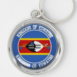 Swaziland ( Eswatini ) Ronde emblem Sleutelhanger