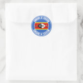 Swaziland ( Eswatini ) Ronde emblem Sticker (Tas)