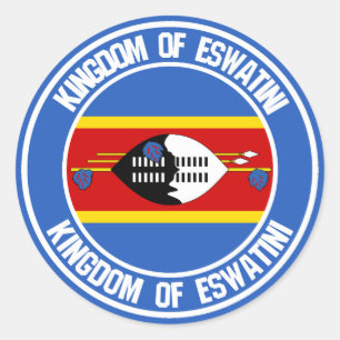 Swaziland ( Eswatini ) Ronde emblem Sticker
