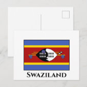 Swaziland Flag Briefkaart (Voorkant / Achterkant)