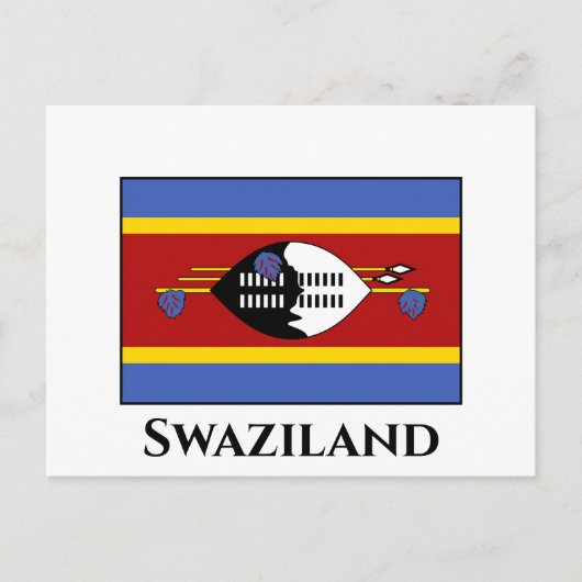 Swaziland Flag Briefkaart (Voorkant)