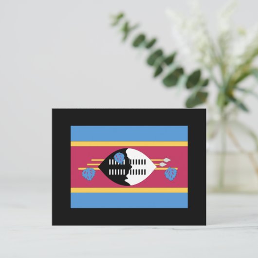 Swaziland Flag Briefkaart (Staand voorkant)