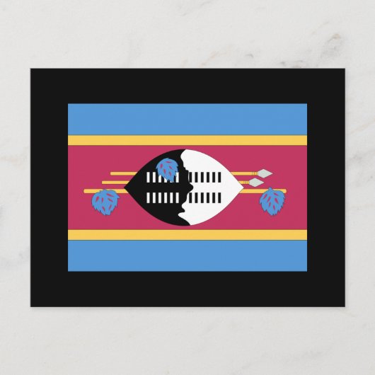 Swaziland Flag Briefkaart (Voorkant)