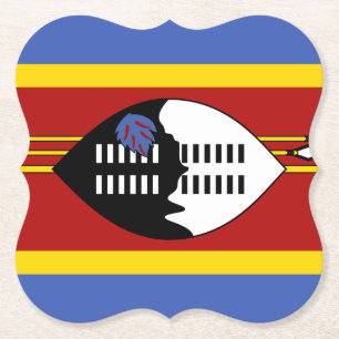 Swaziland Flag Kartonnen Onderzetters