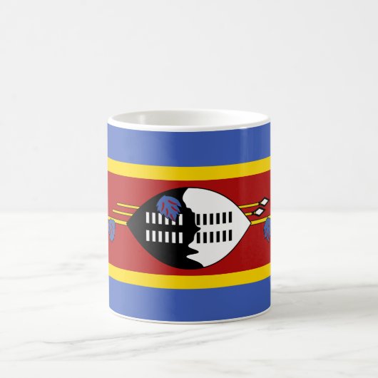 Swaziland Flag Koffiemok (Center)