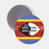 Swaziland Flag Magneet (Voorkant / Achterkant)