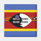 Swaziland Flag Magneet (Voorkant)