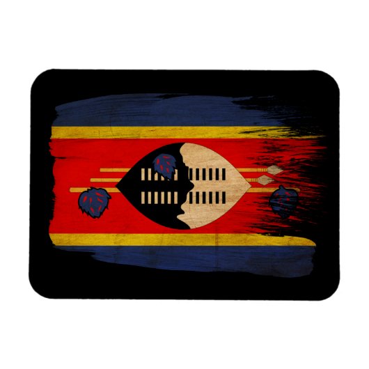 Swaziland Flag Magneet (Horizontaal)