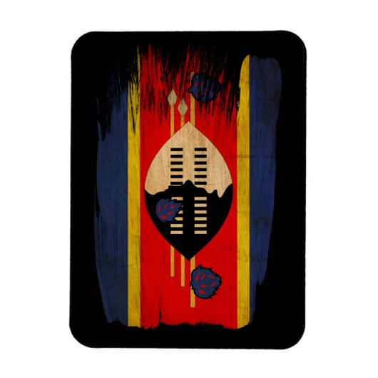 Swaziland Flag Magneet (Verticaal)